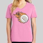 Ladies Core Cotton V Neck Tee Thumbnail