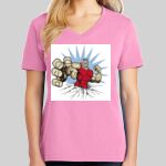 Ladies Core Cotton V Neck Tee Thumbnail