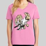 Ladies Core Cotton V Neck Tee Thumbnail