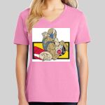 Ladies Core Cotton V Neck Tee Thumbnail