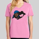 Ladies Core Cotton V Neck Tee Thumbnail