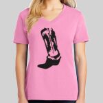 Ladies Core Cotton V Neck Tee Thumbnail