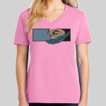 Ladies Core Cotton V Neck Tee Thumbnail