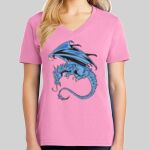 Ladies Core Cotton V Neck Tee Thumbnail