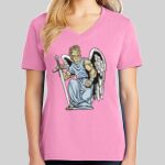 Ladies Core Cotton V Neck Tee Thumbnail