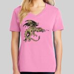 Ladies Core Cotton V Neck Tee Thumbnail