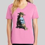 Ladies Core Cotton V Neck Tee Thumbnail