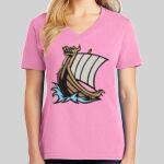 Ladies Core Cotton V Neck Tee Thumbnail