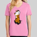 Ladies Core Cotton V Neck Tee Thumbnail