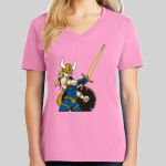 Ladies Core Cotton V Neck Tee Thumbnail