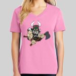 Ladies Core Cotton V Neck Tee Thumbnail