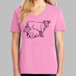 Ladies Core Cotton V Neck Tee Thumbnail