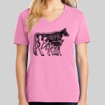 Ladies Core Cotton V Neck Tee Thumbnail