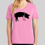 Ladies Core Cotton V Neck Tee Thumbnail