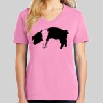 Ladies Core Cotton V Neck Tee Thumbnail