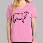 Ladies Core Cotton V Neck Tee Thumbnail
