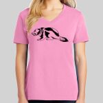 Ladies Core Cotton V Neck Tee Thumbnail