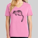 Ladies Core Cotton V Neck Tee Thumbnail