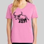 Ladies Core Cotton V Neck Tee Thumbnail