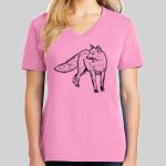 Ladies Core Cotton V Neck Tee Thumbnail