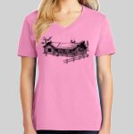 Ladies Core Cotton V Neck Tee Thumbnail