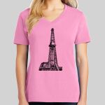 Ladies Core Cotton V Neck Tee Thumbnail