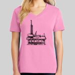 Ladies Core Cotton V Neck Tee Thumbnail