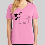 Ladies Core Cotton V Neck Tee Thumbnail