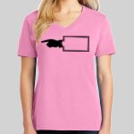 Ladies Core Cotton V Neck Tee Thumbnail