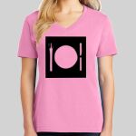 Ladies Core Cotton V Neck Tee Thumbnail