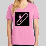 Ladies Core Cotton V Neck Tee Thumbnail