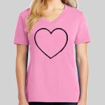 Ladies Core Cotton V Neck Tee Thumbnail