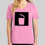 Ladies Core Cotton V Neck Tee Thumbnail