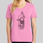 Ladies Core Cotton V Neck Tee Thumbnail