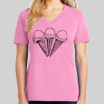 Ladies Core Cotton V Neck Tee Thumbnail