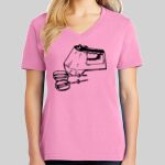 Ladies Core Cotton V Neck Tee Thumbnail