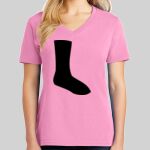 Ladies Core Cotton V Neck Tee Thumbnail
