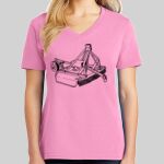 Ladies Core Cotton V Neck Tee Thumbnail