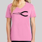 Ladies Core Cotton V Neck Tee Thumbnail