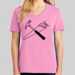 Ladies Core Cotton V Neck Tee Thumbnail