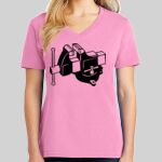 Ladies Core Cotton V Neck Tee Thumbnail