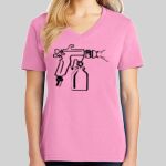 Ladies Core Cotton V Neck Tee Thumbnail