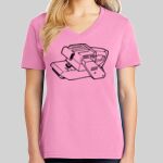 Ladies Core Cotton V Neck Tee Thumbnail