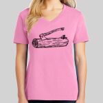 Ladies Core Cotton V Neck Tee Thumbnail
