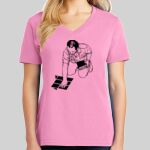 Ladies Core Cotton V Neck Tee Thumbnail
