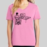 Ladies Core Cotton V Neck Tee Thumbnail