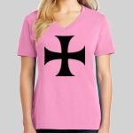 Ladies Core Cotton V Neck Tee Thumbnail