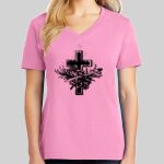 Ladies Core Cotton V Neck Tee Thumbnail