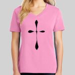 Ladies Core Cotton V Neck Tee Thumbnail