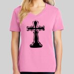 Ladies Core Cotton V Neck Tee Thumbnail